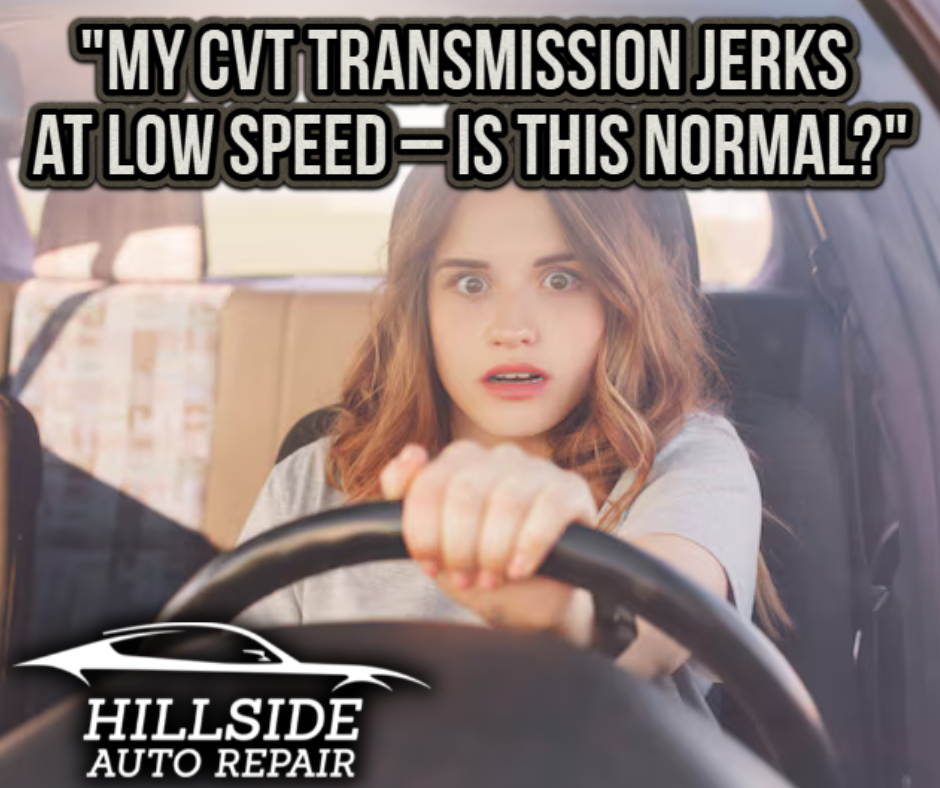 My CVT Transmission Jerks at Low Speed – Is This Normal?
